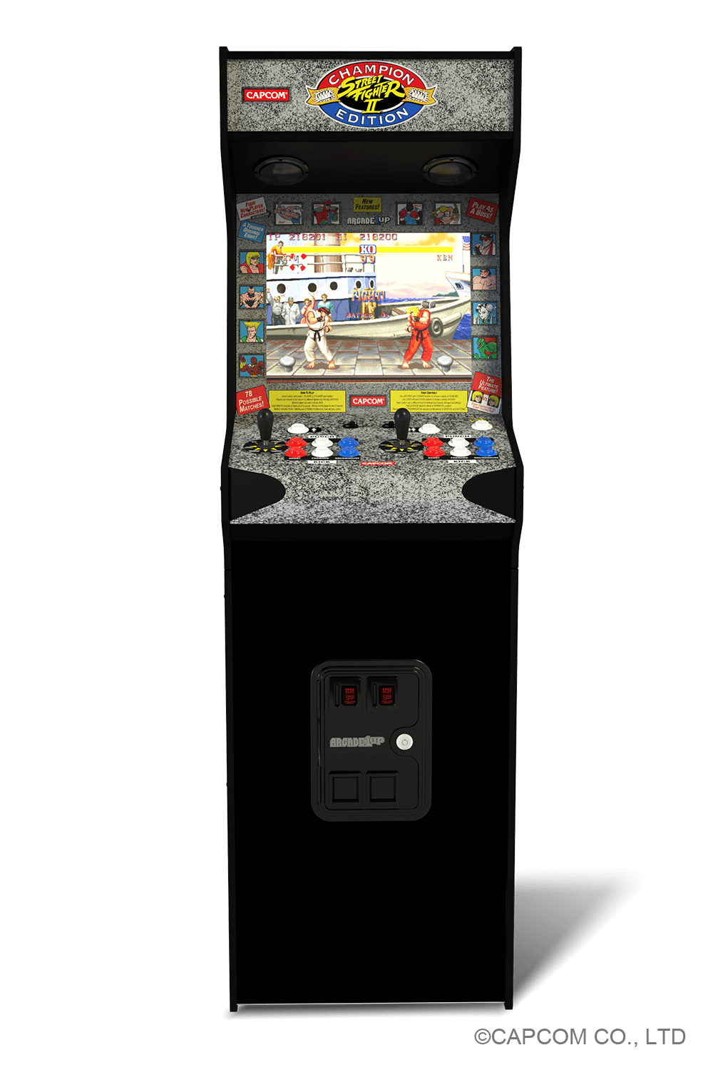Arcade   Up Street Fighter Deluxe Arcade Machine Arkademaskine Geekd Dk