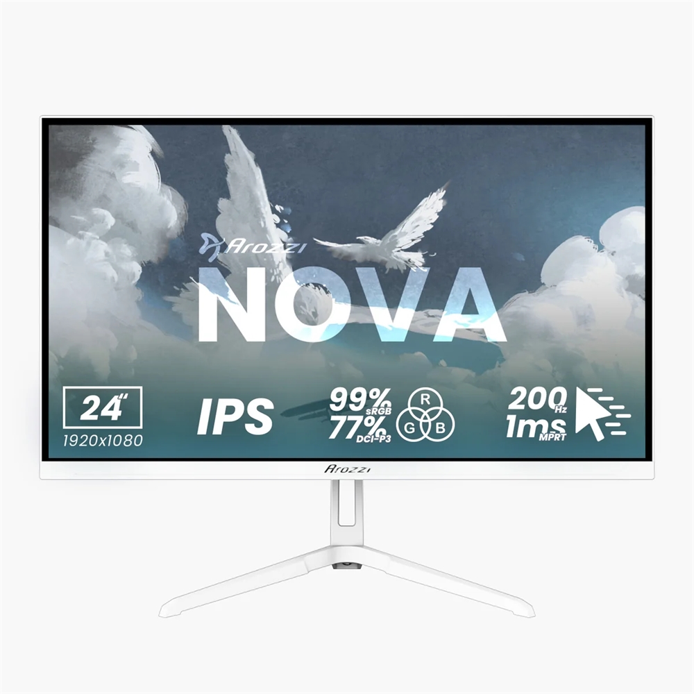 Arozzi Nova 24 Quot  Ips 200hz Hvid