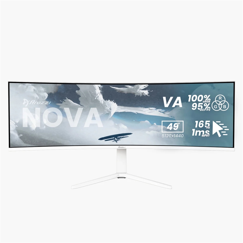 Arozzi Nova 49 Quot  Va 165hz Hvid