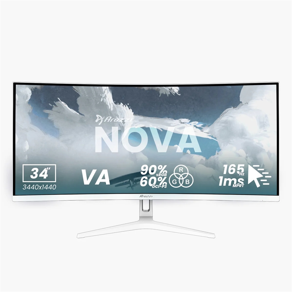 Arozzi Nova 34 Quot  Va 165hz Hvid