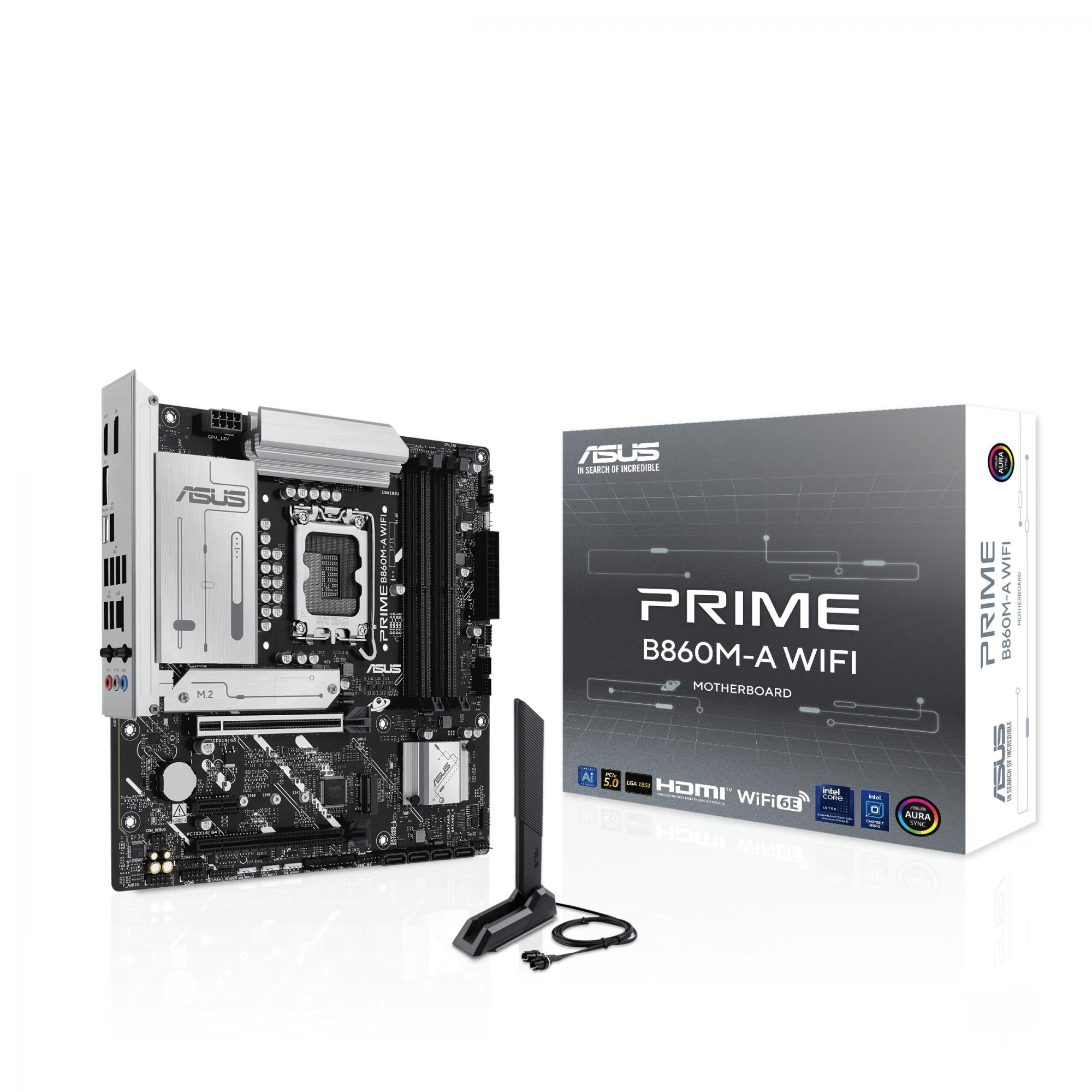 Asus Prime B860m-  Wifi  Matx  B860  Lga 1851  Ddr5  Bundkort Geekd Dk