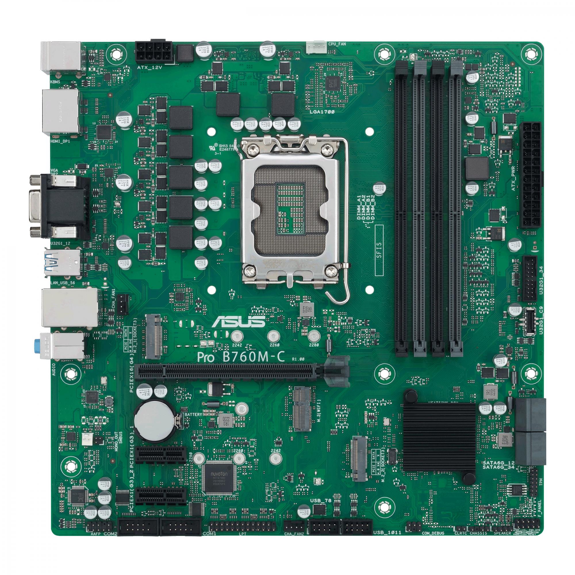 Asus Pro B760m- -csm  Matx  B760  Lga1700  Ddr5  Bundkort Geekd Dk