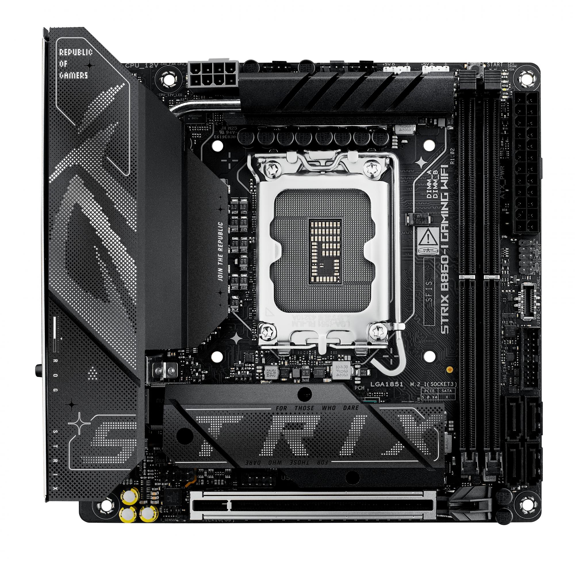Asus Rog Strix B860-  Gaming Wifi  Mitx  B860  Lga 1851  Ddr5  Bundkort Geekd Dk