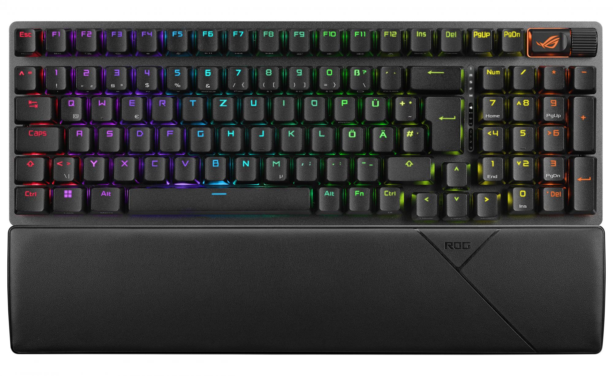 Asus Rog Strix Scope Ii 96 Wireless Rgb Gaming Keyboard Rog Nx Snow Switches Black Tastatur Geekd Dk
