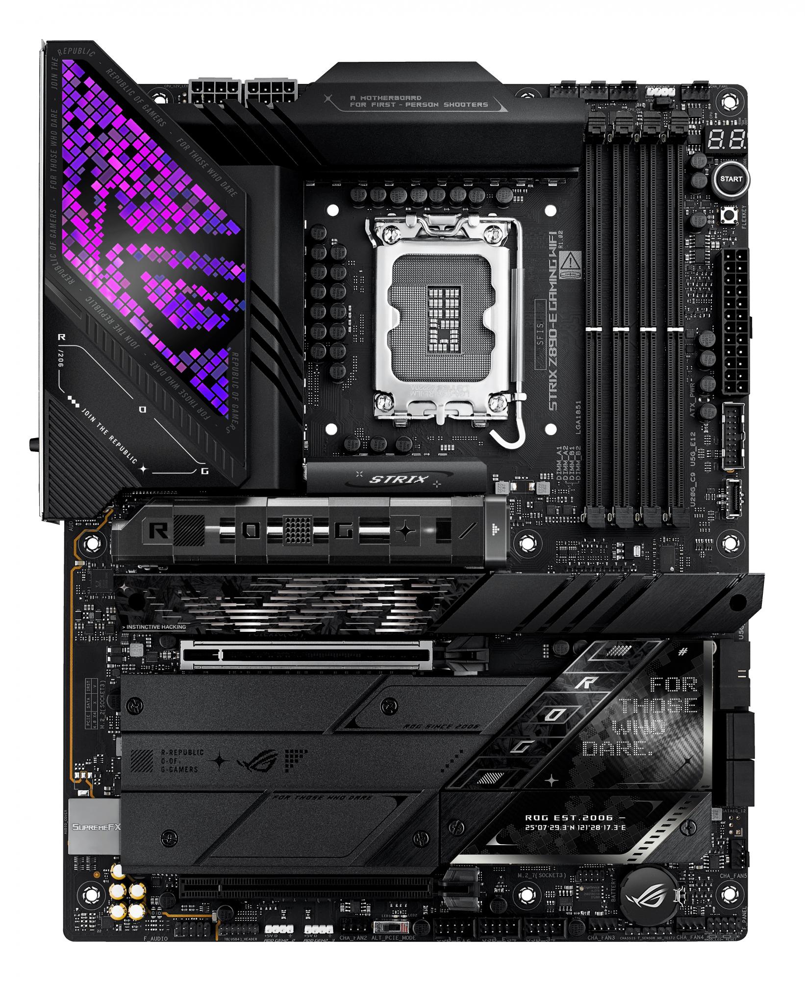 Asus Rog Strix Z890- Gaming Wifi Atx Lga1851 Sokkel Intel Z890 Bundkort Geekd Dk