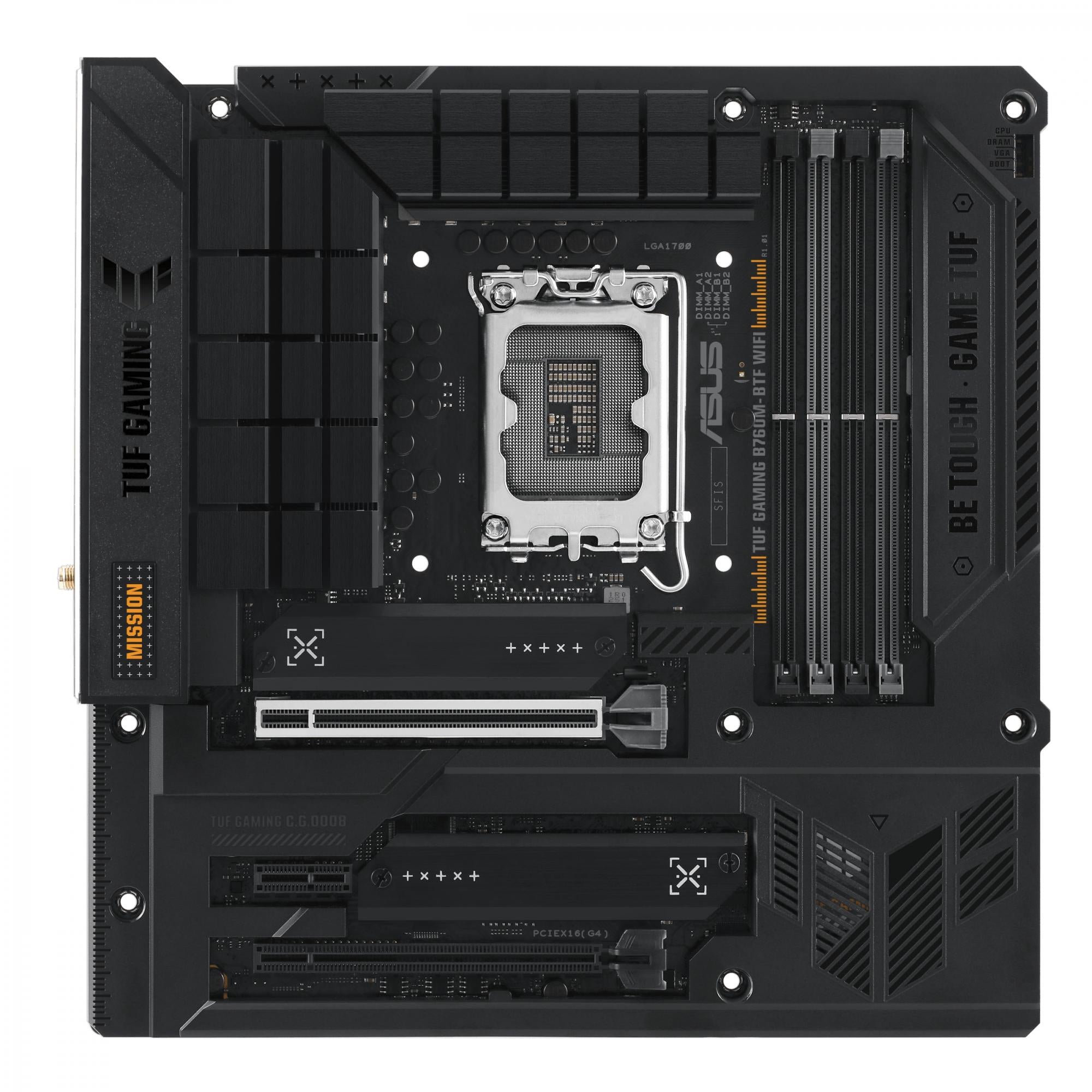 Asus Tuf Gaming B760m-btf Wifi  Matx  B760  Lga 1700  Ddr5  Bundkort Geekd Dk