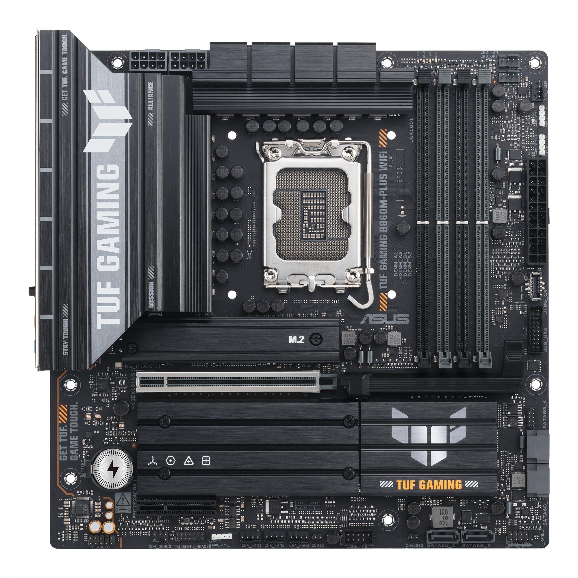 Asus Tuf Gaming B860m-plus Wifi  Matx  B860  Lga 1851  Ddr5  Bundkort Geekd Dk