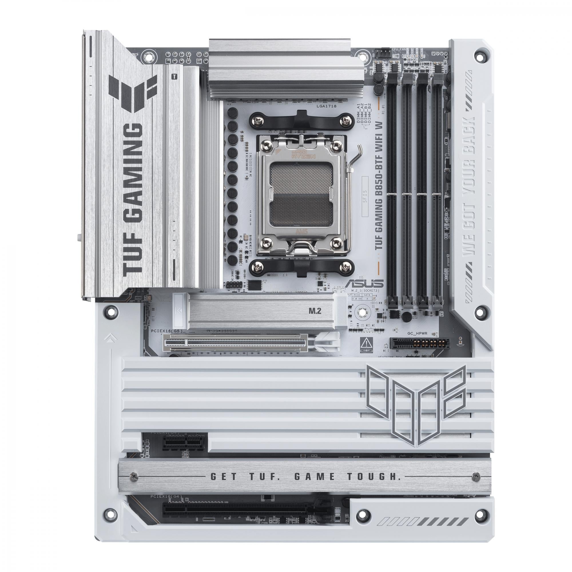 Asus Tuf Gaming B850-btf Wifi White  Atx  B850  Am5  Ddr5  Btf  Bundkort Geekd Dk
