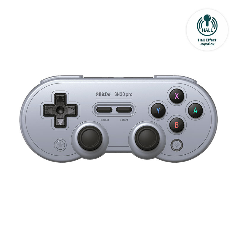 8bitdo Sn30 Pro Gamepad Hall Ed Grå Controller Geekd Dk