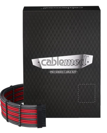 Cablemod  -series Pro Modmesh Cable Kit For Corsair Axi Hxi Rm  Yellow Label  Carbon Red Strømkabel Geekd Dk