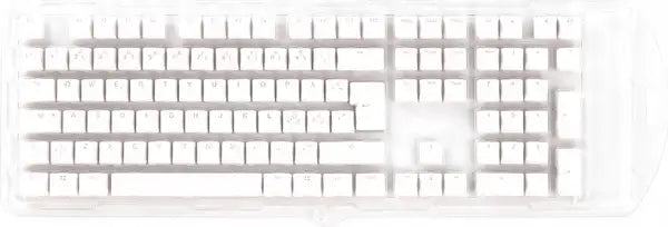 Ducky White 115 Keycap Set Seamless Double-shot Pbt Nordic Layout Keycaps Geekd Dk