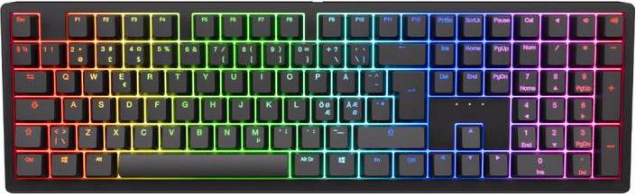 Ducky Zero Classic Cherry Speed Silver Rgb Trådløs Tastatur Geekd Dk