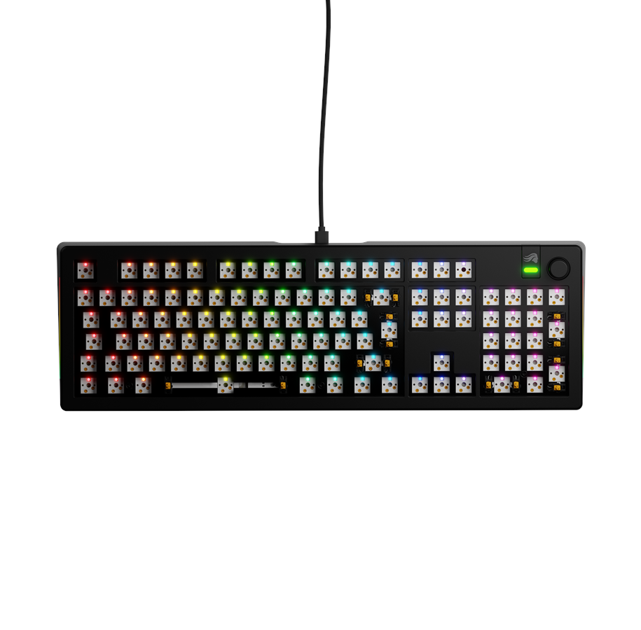 Glorious Gmmk 100 Barebones Wired Sort- Iso Tastatur Geekd Dk