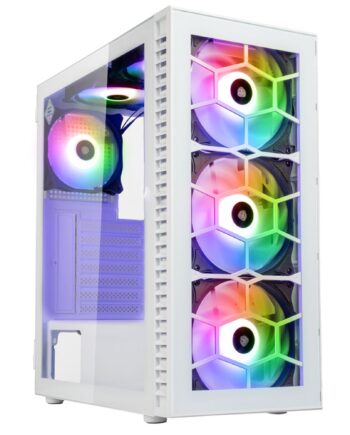 Kolink Observatory Hf Glass Argb Midi Tower Case White Kabinet Geekd Dk