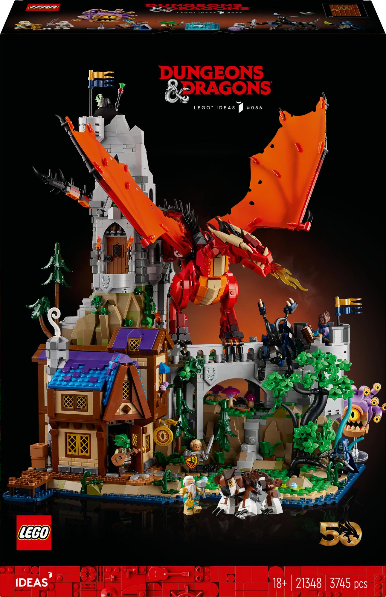 Lego Ideas Dungeons Dragons: Red Dragon Apos Tale 21348 Geekd Dk