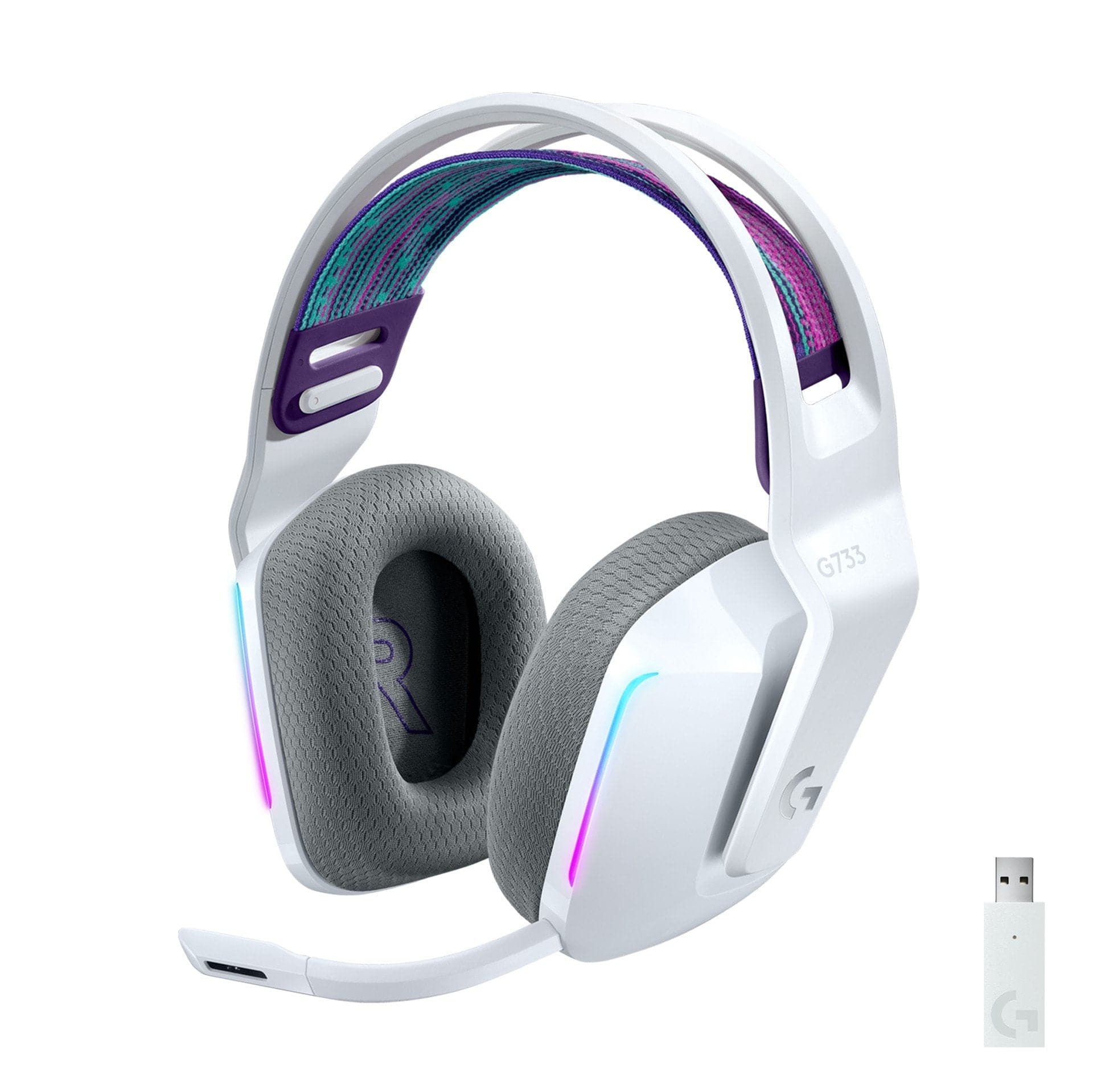 Logitech G733 Lightspeed Headset Hvid   4ghz Geekd Dk
