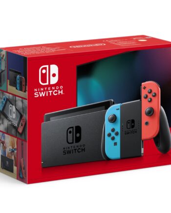 Nintendo Switch Console With Neon Red   Neon Blue Joy-con  Upgraded Version  Konsol Geekd Dk