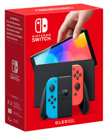 Nintendo Switch  Oled-model  Neon-red Neon-blue Konsol Geekd Dk