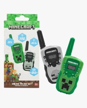 Otl Minecraft Digitalt Walkie Talkie Sæt   Stk Grå Grøn Legetøj Geekd Dk