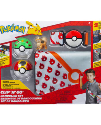 Pokémon Clip   Go Bandolier Set Growlithe  Pkw4172  Merchandise Geekd Dk