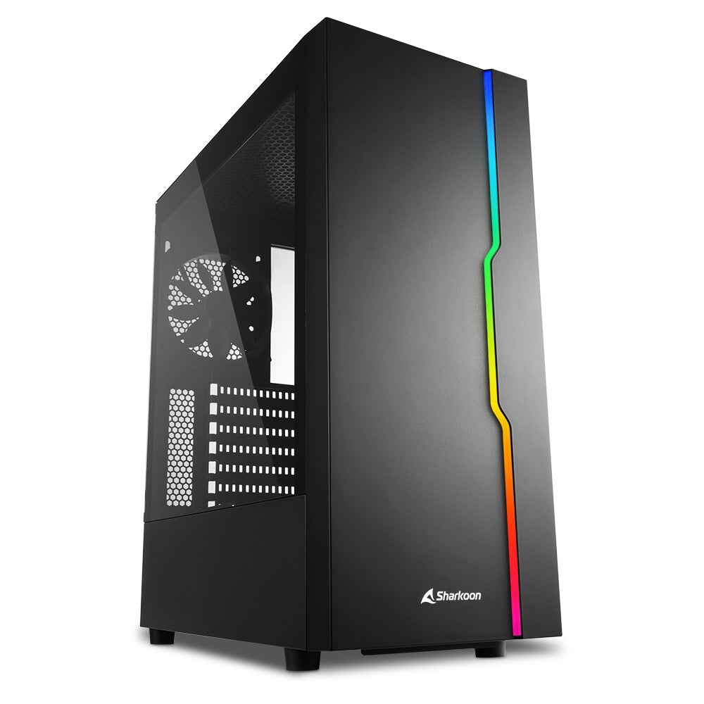 Sharkoon Rgb Slider  Tower Case  Black  Kabinet Geekd Dk