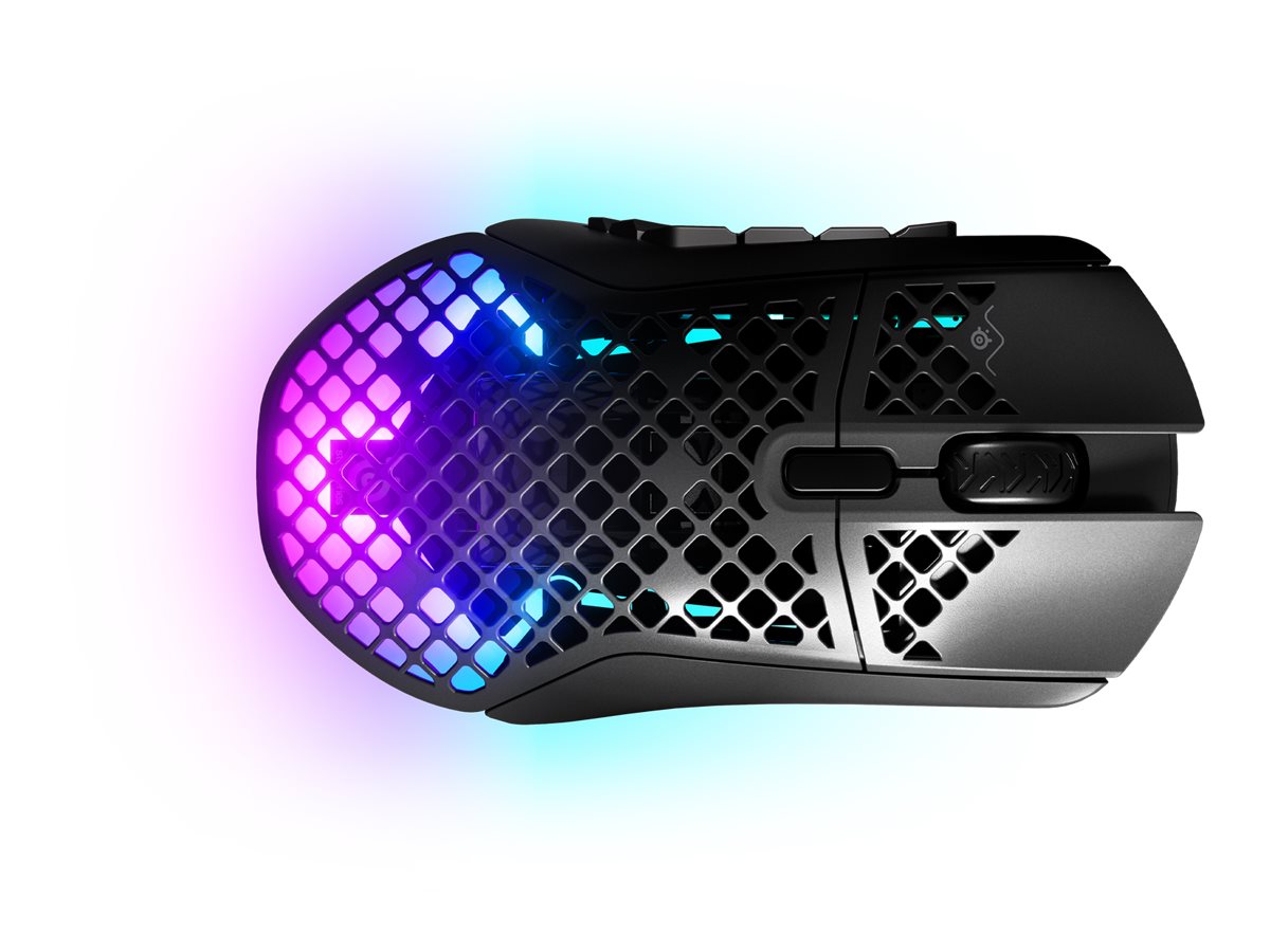 Steelseries Aerox   Optisk Trådløs Kabling Sort Mus Geekd Dk