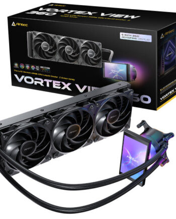 Antec Vortex View 360 Mm All-in-one Vandkøler Med   Quot  Drejelig Skærm Vandkøling Geekd Dk