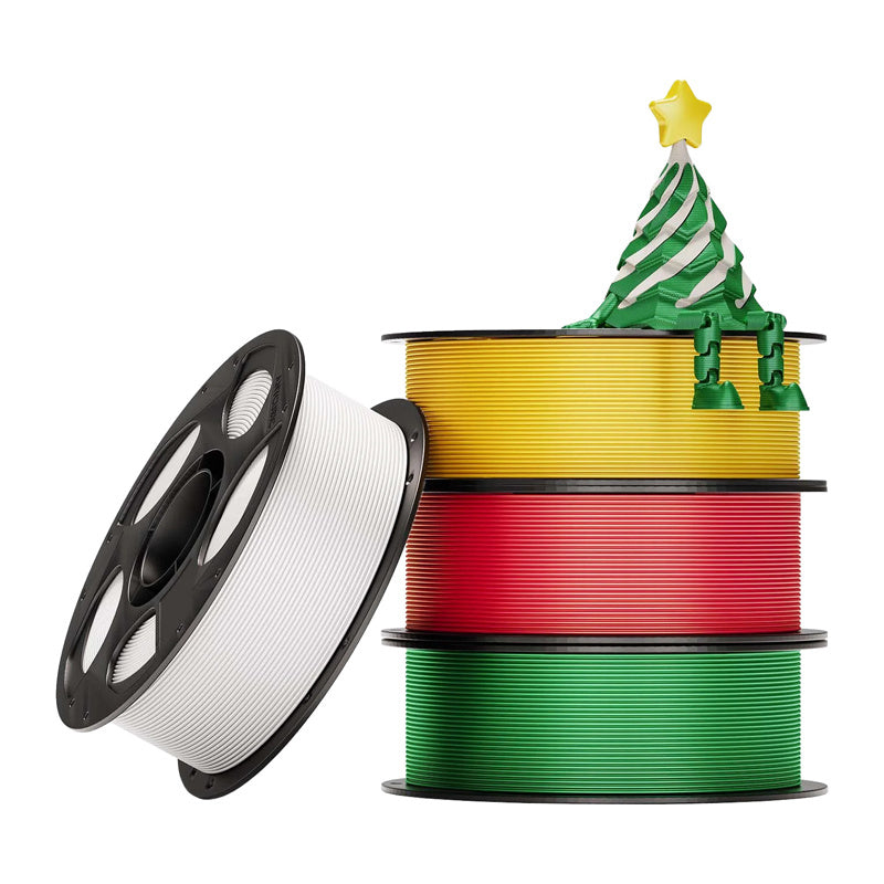 Anycubic Christmas Pla Silk Filament     Farver         Kg Geekd Dk