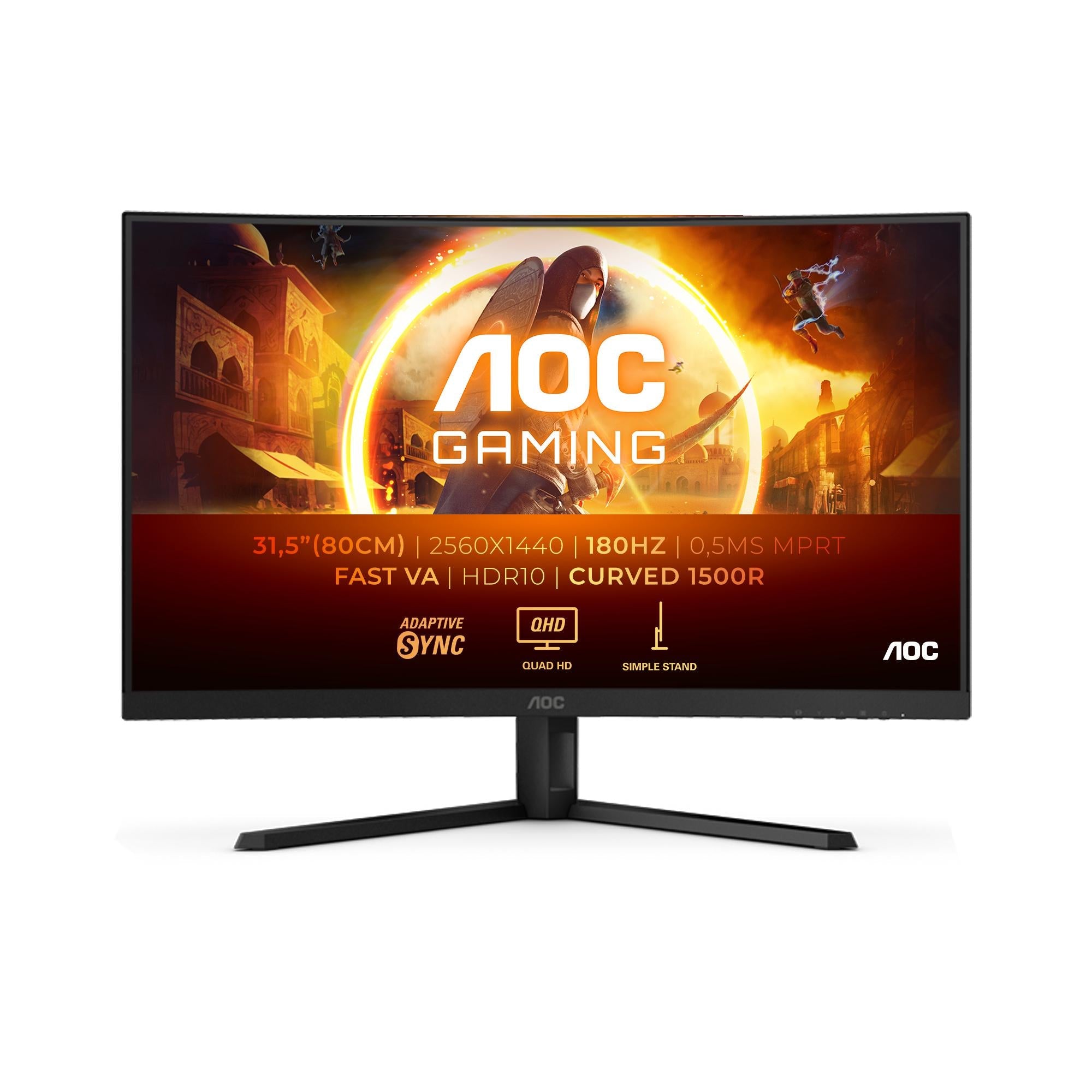 Aoc Cq32g4ve 31 Quot Va 16: Curved Skærm Geekd Dk