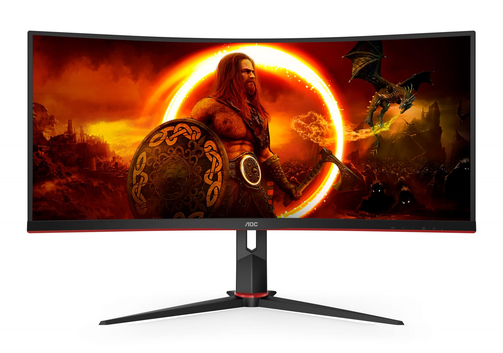Aoc Cu34g2xp Bk 34 Quot 3440x1440 21: 1ms Hdmi Displayport Usb Audio Out Skærm Geekd Dk