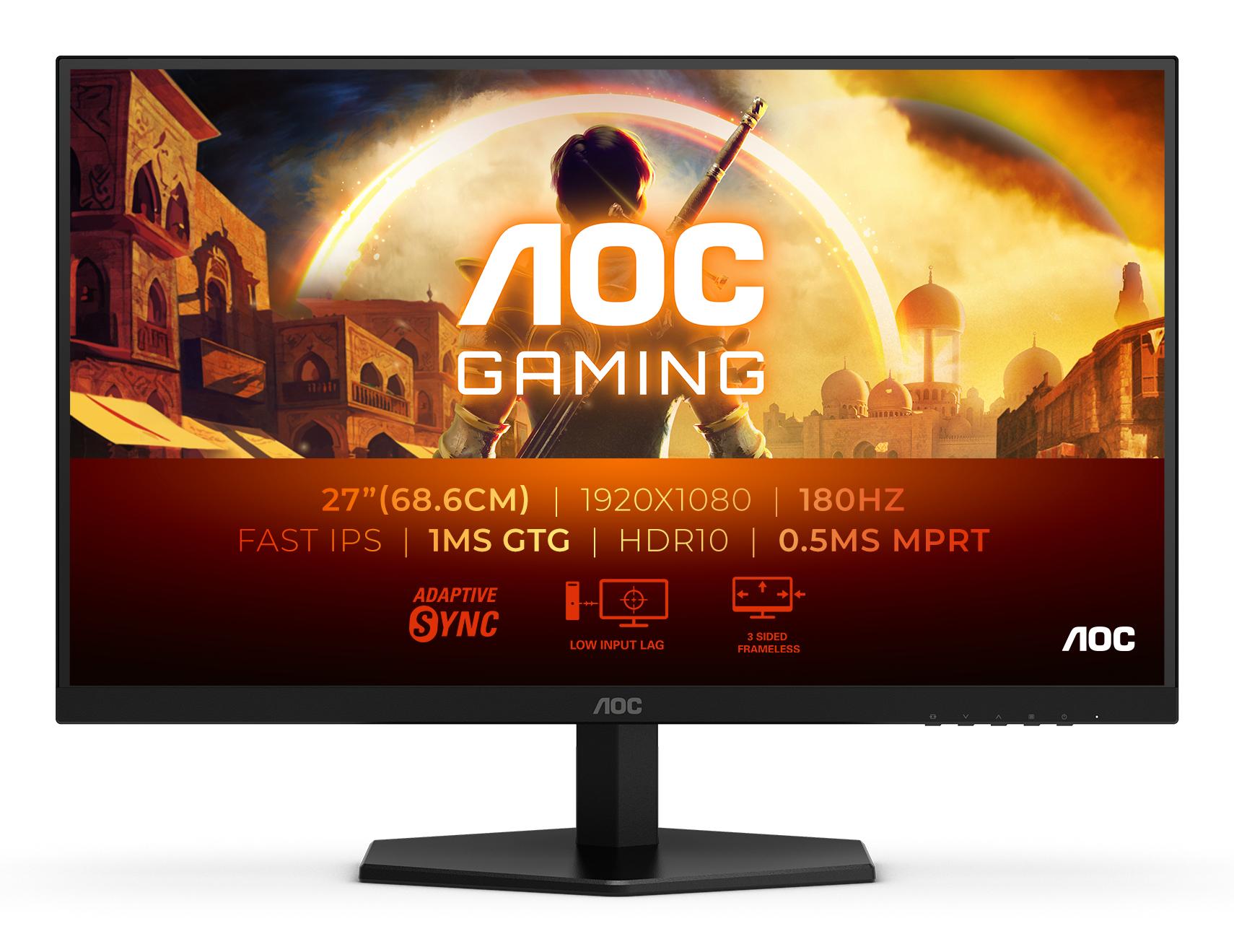 Aoc 27g42e Gaming Monitor 27 Quot Ips 1920x1080 16: 1ms 300cd M2 Hdmi Skærm Geekd Dk