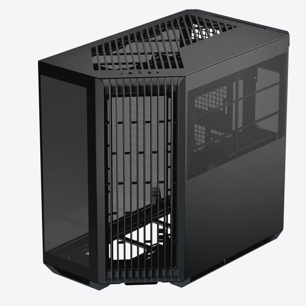Apnx V1  Midi-tower  Atx  Tempered Glass Sort Kabinet Geekd Dk