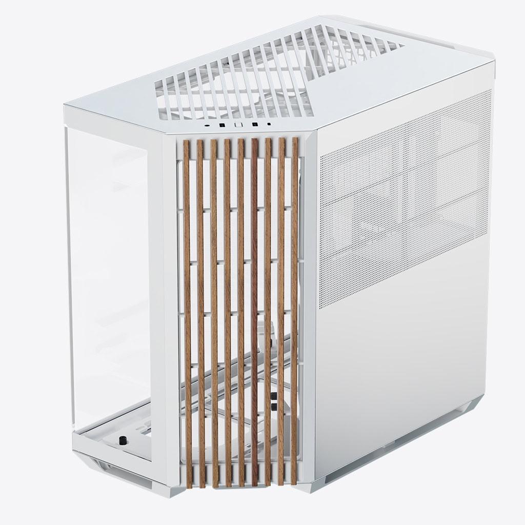 Apnx V1  Midi-tower  Atx  Tempered Glass Wood  Hvid Kabinet Geekd Dk