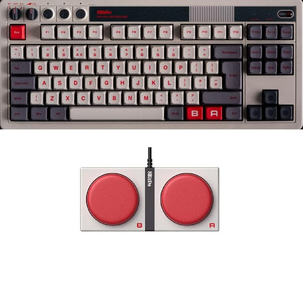8bitdo Retro Mechanical Keyboard   Edition Uk  87 Taster  Tastatur Geekd Dk