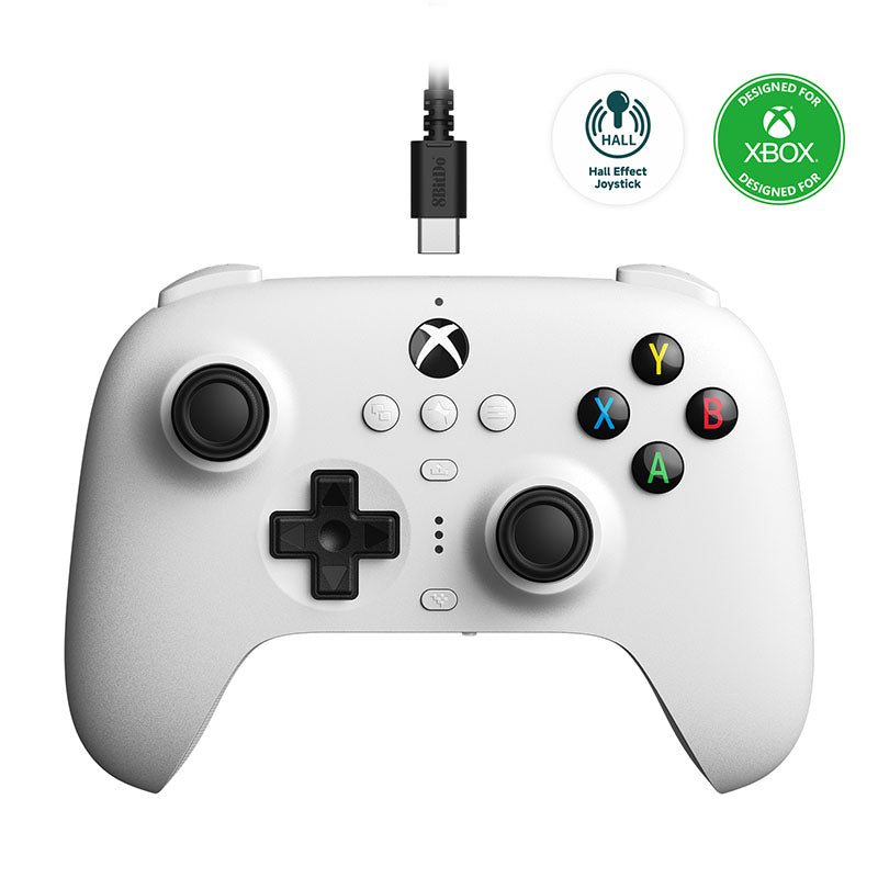 8bitdo Ultimate Kablet Controller Til Xbox Hall Ed Hvid Geekd Dk