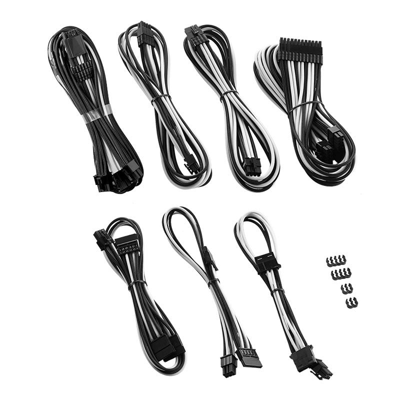 Cablemod  -series Pro Modmesh 12vhpwr Cable Kit For Corsair Rm  Rmi  Rmx  Black Label  Black White Kabelforlænger Geekd Dk