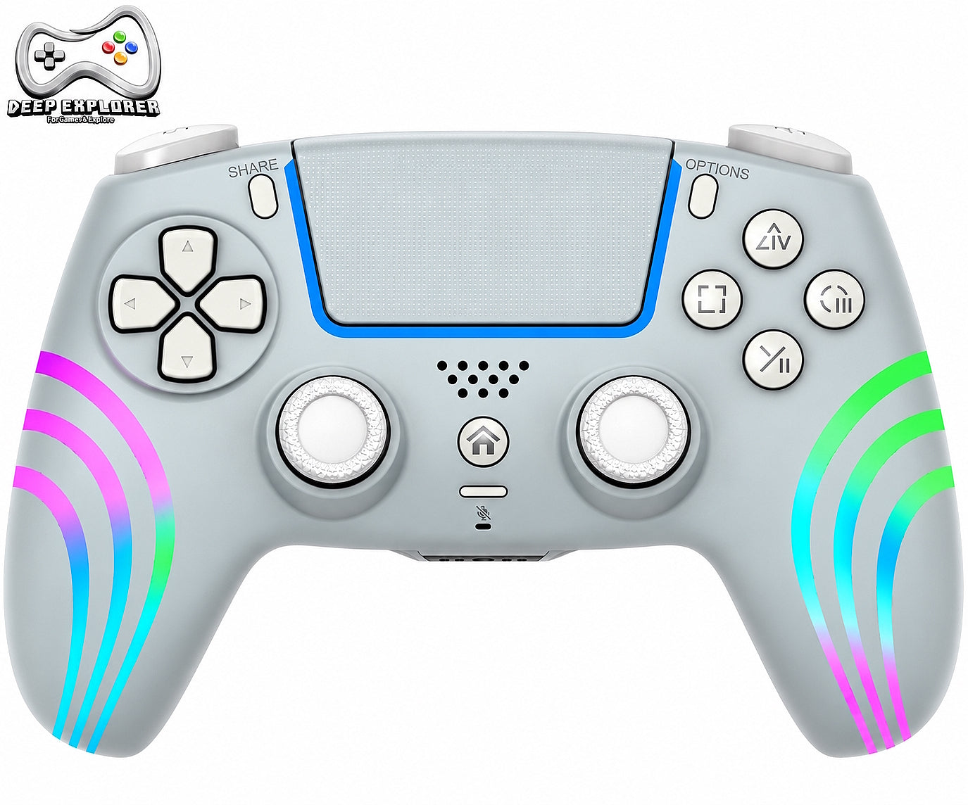 Deep Explorer Pro Rgb   Grå Controller Til Ps5 Geekd Dk