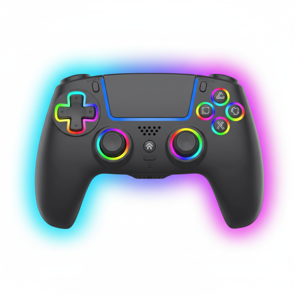 Deep Explorer Pro Rgb   Sort Controller Til Ps5 Geekd Dk