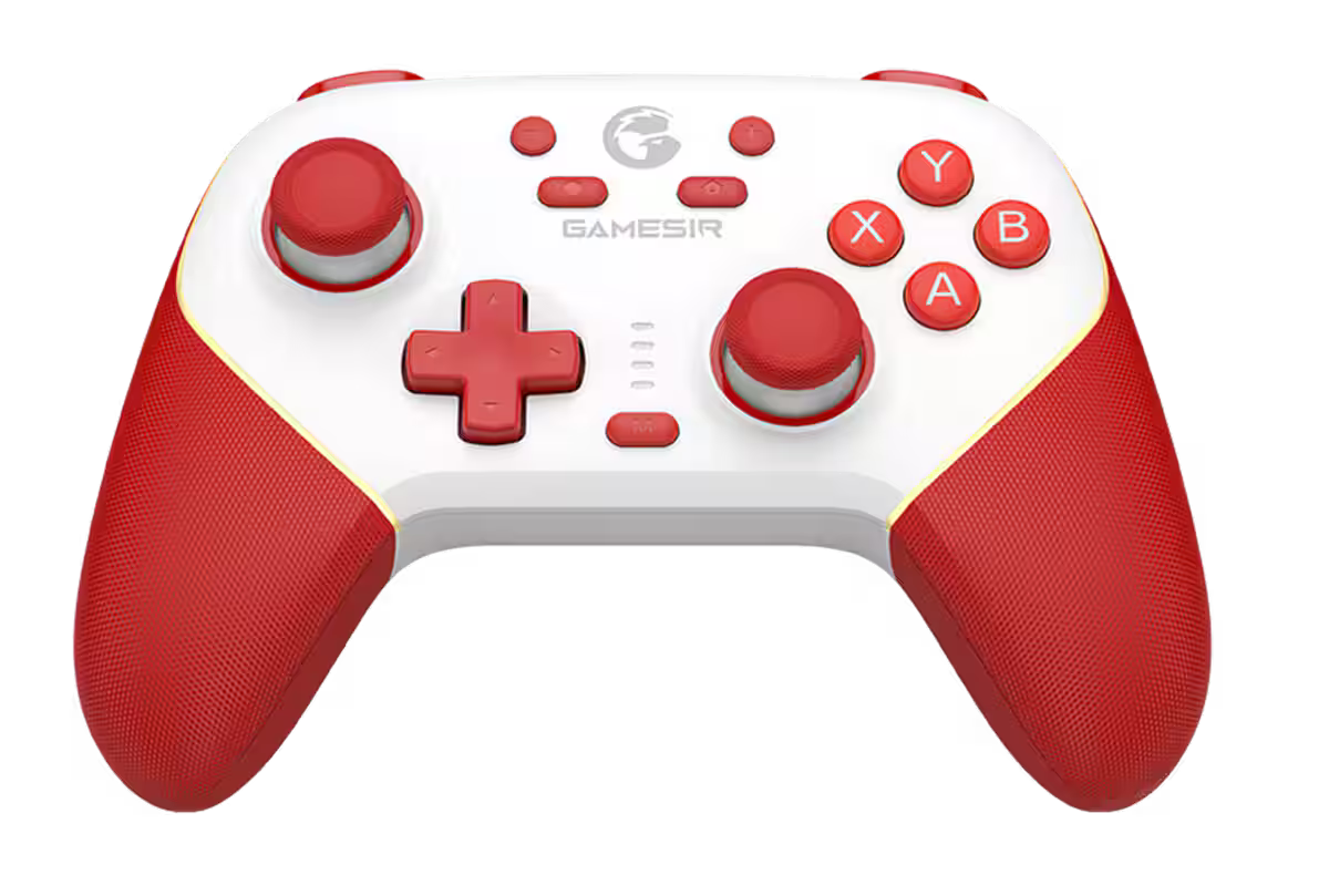 Gamesir T4n Pro Multiplatform Gamepad Red White Hall-effect Sticks Konsol Geekd Dk