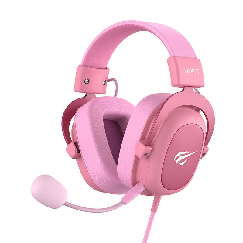 Gaming Headphones Havit H2002d  Pink  Headset Geekd Dk