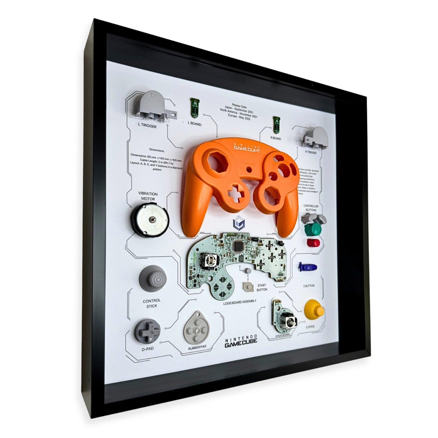 Grc Retro Art Gamecube-controller   Orange Merchandise Geekd Dk