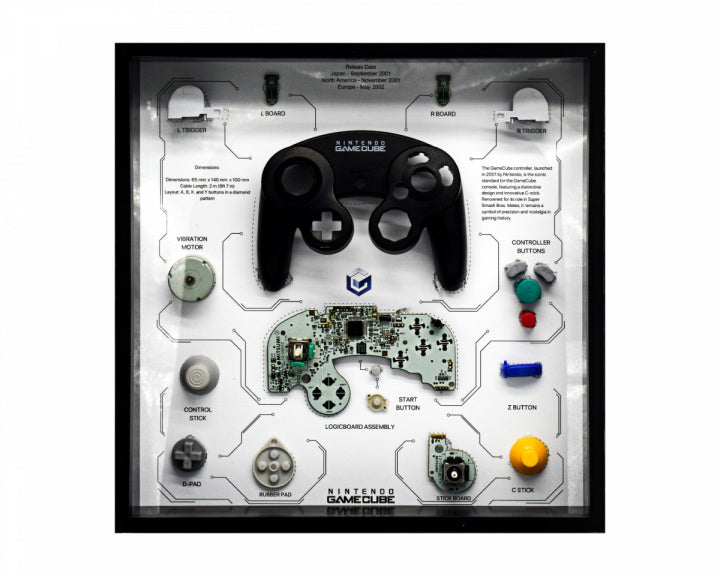 Grc Retro Art Gamecube-controller   Sort Merchandise Geekd Dk
