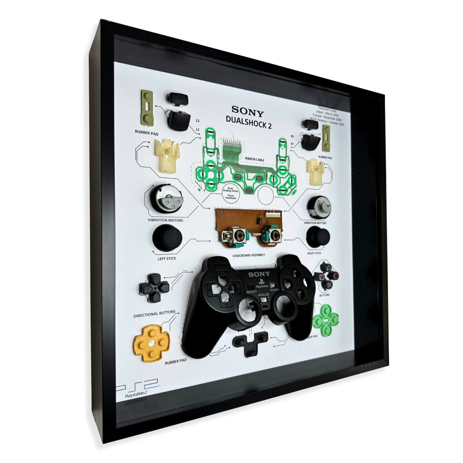 Grc Retro Art Ps2 Dualshock     Sort Merchandise Geekd Dk