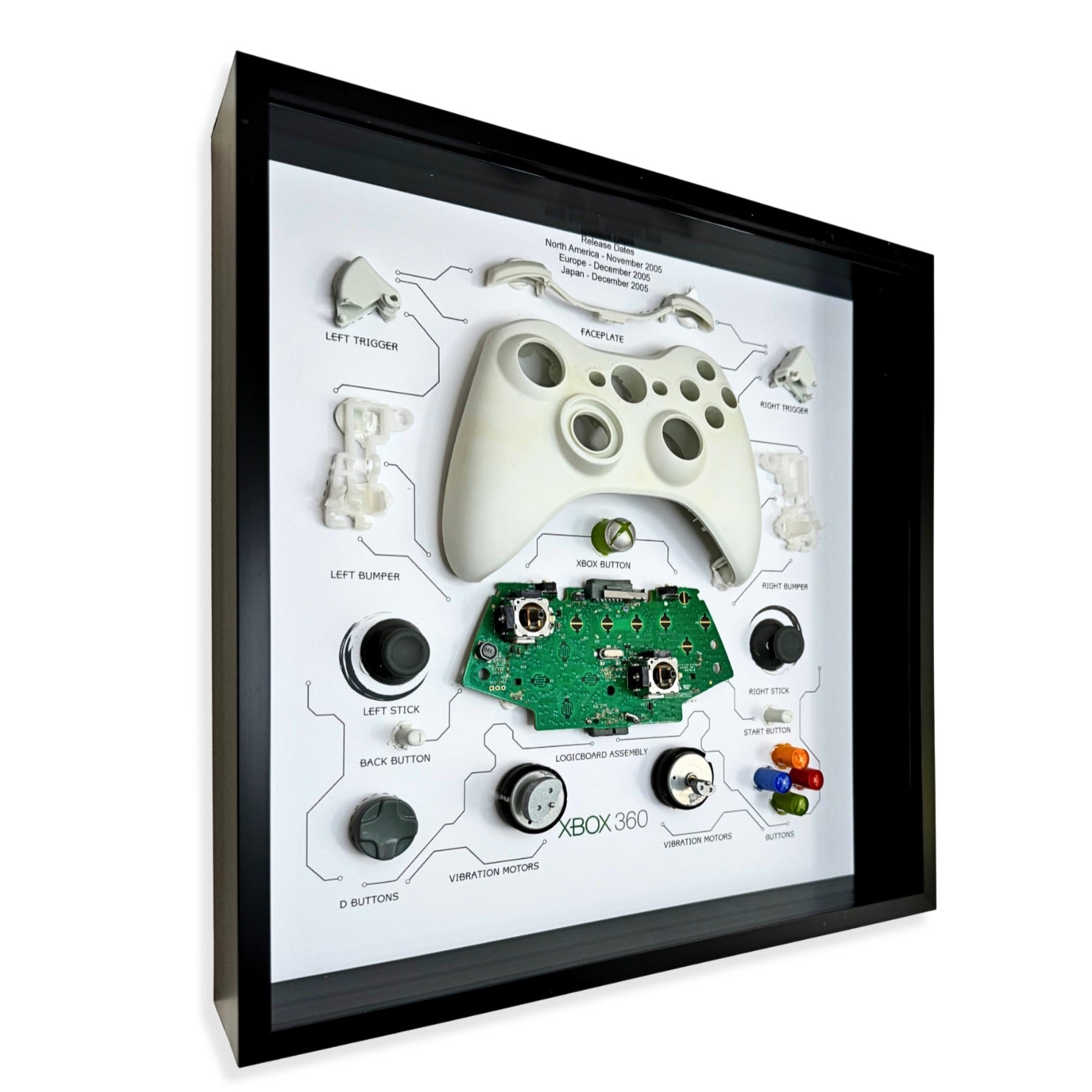 Grc Retro Art Xbox 360 Wireless-controller   Hvid Merchandise Geekd Dk
