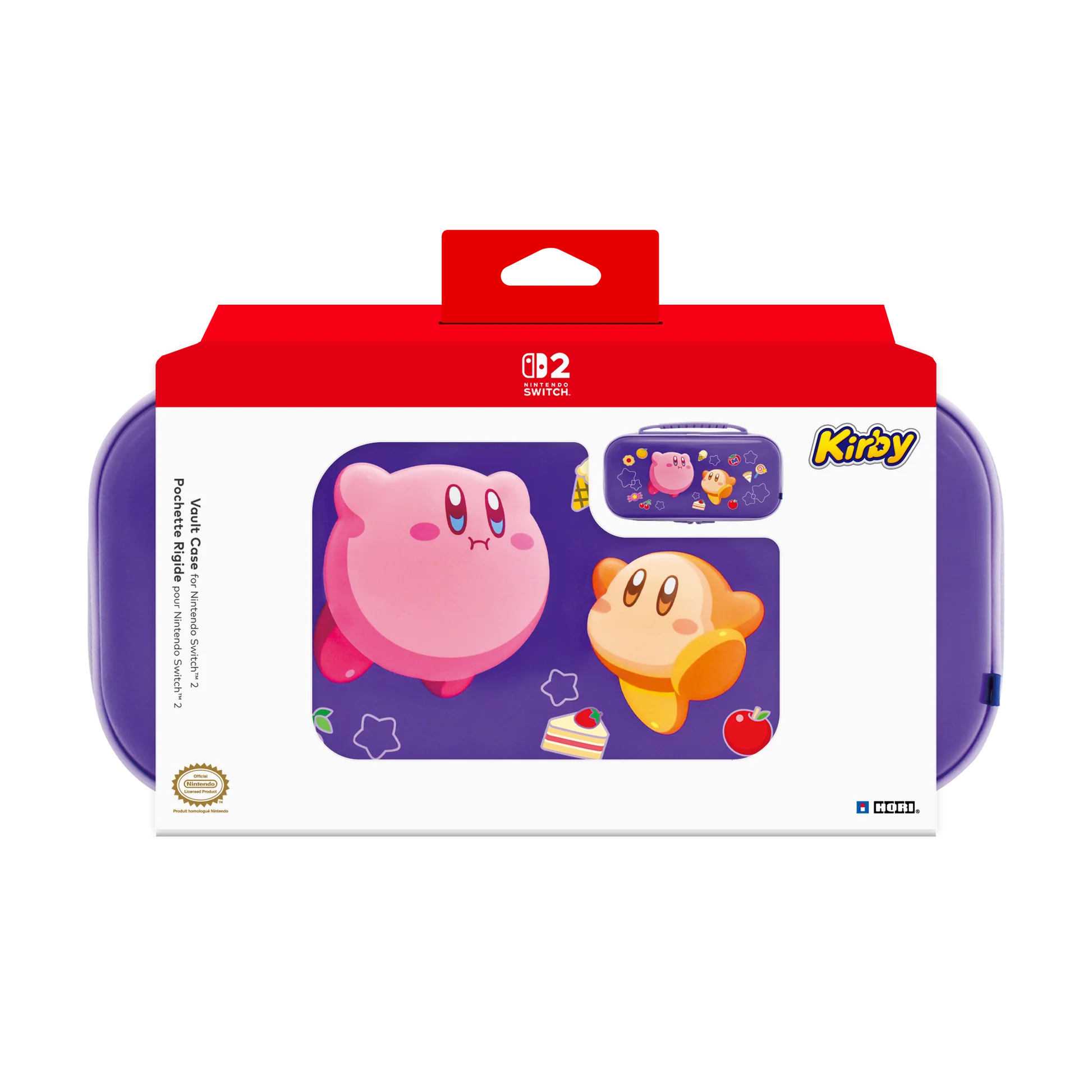 Hori Vault Case For Nintendo Switch Kirby And Waddle Dee Purple Controller Geekd Dk