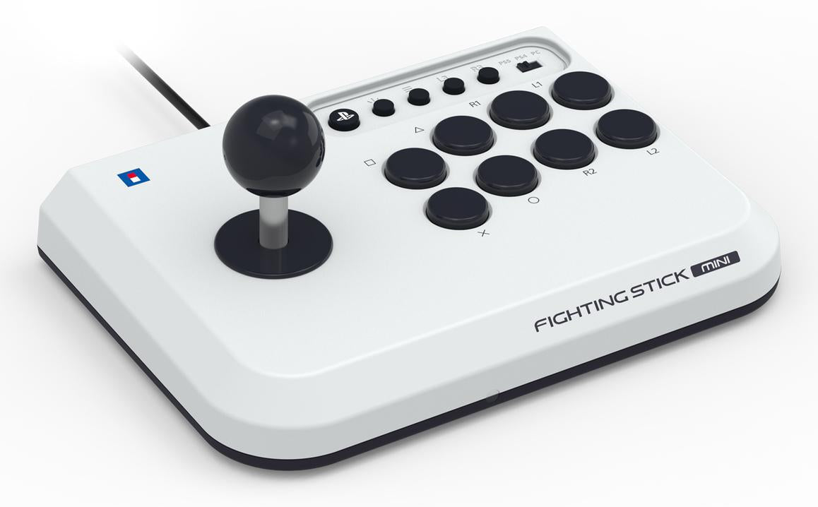 Hori Fighting Stick Mini   Ps5  Ps4 Og Pc   Hvid Controller Geekd Dk