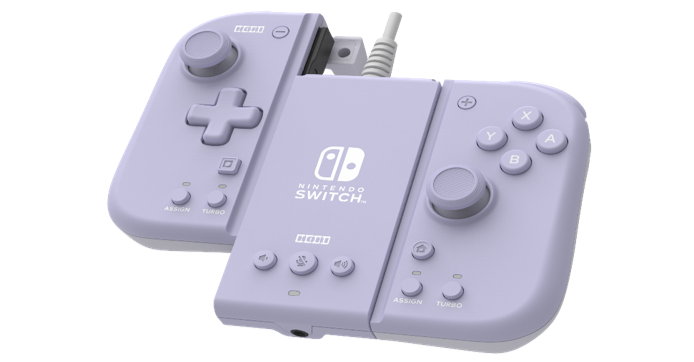 Hori Split Pad Compact Attachment Set  Lavender  Switch Udstyr Geekd Dk