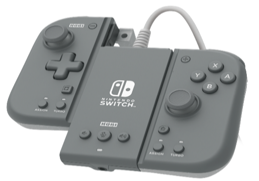 Hori Switch Split Pad Compact Attachment Set  Grey  Switch Udstyr Geekd Dk