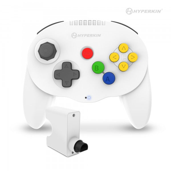 Hyperkin Admiral   Trådløs N64-controller   Hvid Geekd Dk