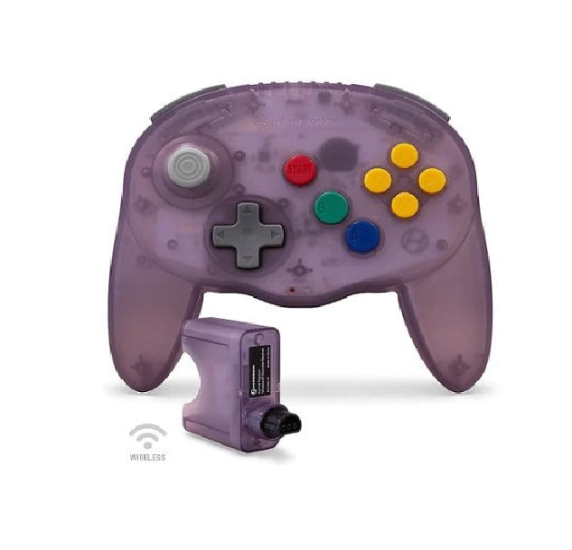 Hyperkin Admiral   Trådløs N64-controller   Lilla Geekd Dk